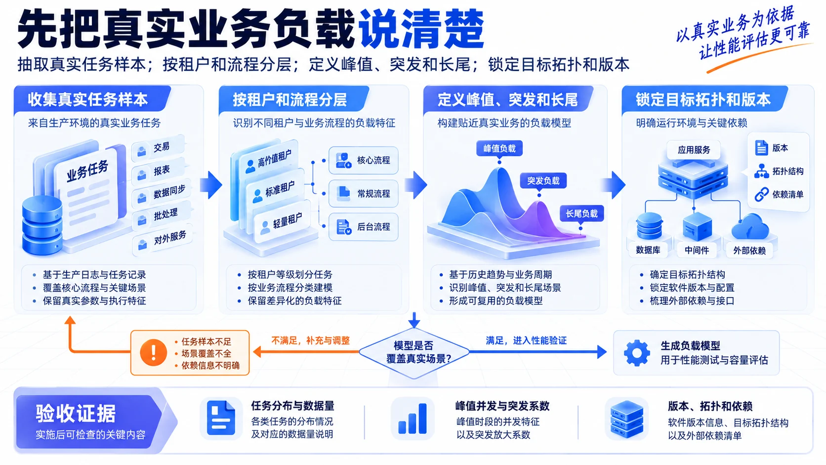 负载模型:先把真实业务负载说清楚流程、SOP和证据